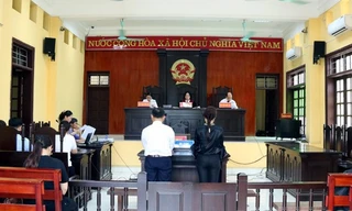 Quang cảnh phiên tòa. (ảnh: TL)