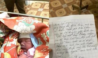 Trẻ sơ sinh và bức thư để lại 