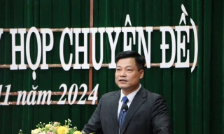 Tân Chủ tịch UBND huyện Cao Lộc Nguyễn Ngọc Thiều. 