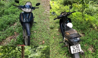 Hình ảnh xe máy để ven đường, nghi của người xấu số.