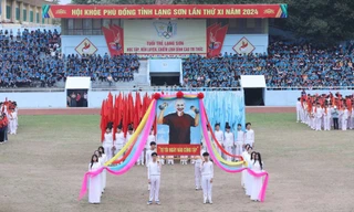 Khai mạc Hội khỏe Phù Đổng tỉnh Lạng Sơn. Ảnh: Duy Chiến 