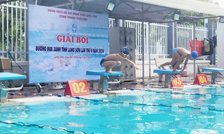 Các VĐV nhí thi đấu rất hào hứng. Ảnh: Duy Chiến 