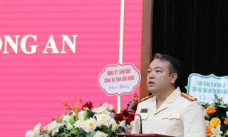 Tân Phó Giám đốc Công an tỉnh lạng Sơn Nguyễn Hữu Đức. Ảnh: T. L