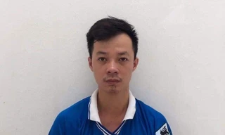 Đối tượng Đàm Văn Huy tại cơ quan điều tra -Ảnh công an Cao bằng