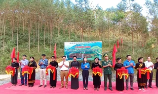 Khánh thành đường tuần tra biên giới. Ảnh: Duy Chiến 