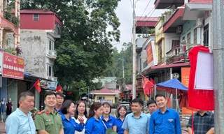 Xây dựng tuyến phố văn minh. Ảnh: Duy Chiến 