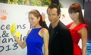 Hà Anh hội ngộ hoa hậu Malaysia ở Kuala Lumpur