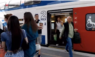 Tuyến tàu Novi Sad ở Novi Sad, Serbia là một trong những dự án chủ lực của Trung Quốc trong sáng kiến Vành đai Con đường. (Ảnh: Xinhua)