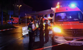 Hiện trường nơi xảy ra vụ án đâm dao ở Đức. (Ảnh: Reuters)