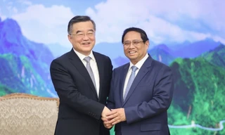 Thủ tướng Phạm Minh Chính tiếp Phó Ủy viên trưởng Nhân đại Trung Quốc Trương Khánh Vĩ. (Ảnh: VGP)