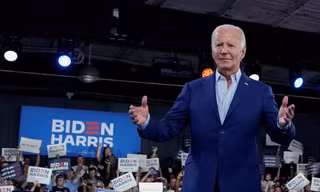 Tổng thống Mỹ Joe Biden trong màn tranh luận trực tiếp đầu tiên với đối thủ Donald Trump ngày 27/6. (Ảnh: Reuters