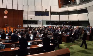 Cơ quan lập pháp Hong Kong vừa thông qua luật an ninh mới. (Ảnh: Reuters)