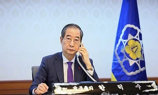 Quyền Tổng thống Han Duck-soo. (Ảnh: Yonhap)