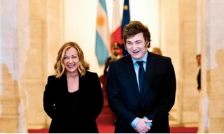 Thủ tướng Ý Giorgia Meloni có mối quan hệ thân thiết với Tổng thống Argentina Javier Milei. (Ảnh: epa)