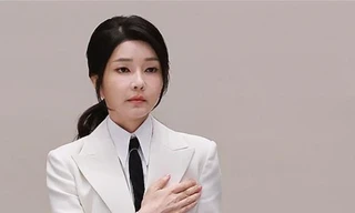 Đệ nhất phu nhân Kim Keon Hee. (Ảnh: Yonhap)