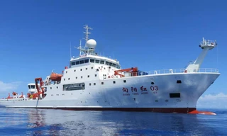 Tàu nghiên cứu Hướng Dương Hồng 03 của Trung Quốc. (Ảnh: The Hindu)