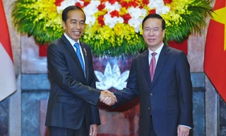 Chủ tịch nước Võ Văn Thưởng chủ trì lễ đón Tổng thống Indonesia Joko Widodo