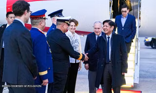 Tổng thống Philippines Ferdinand Marcos Jr đến Washington DC ngày 11/4. (Ảnh: Gov.ph)