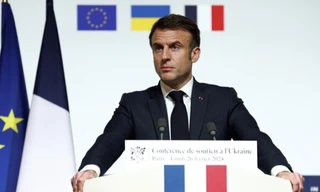 Tổng thống Pháp Emmanuel Macron. (Ảnh: AP)