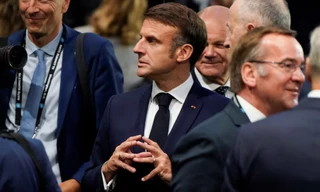 Tổng thống Pháp Emmanuel Macron dự thượng đỉnh NATO tại Washington ngày 11/7. (Ảnh: Reuters)