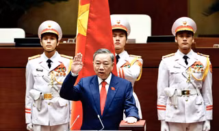 Chủ tịch nước Tô Lâm tuyên thệ nhậm chức ngày 22/5. (Ảnh: Như Ý)