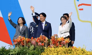 Lễ chuyển giao quyền lực tại Đài Bắc ngày 20/5. (Ảnh: Reuters)