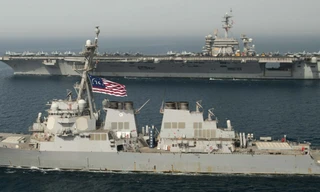 Tàu khu trục USS Higgins của Hải quân Mỹ. (Ảnh: Seaforces)