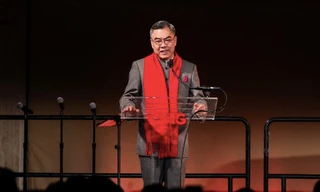 Ông Huang Ping phát biểu tại một sự kiện ở New York vào tháng 1. (Ảnh: CCTV)