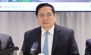 Thủ tướng Phạm Minh Chính tại cuộc toạ đàm. (Ảnh: VGP)