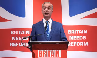 Ông Nigel Farage, lãnh đạo đảng Cải cách Vương quốc Anh. (Ảnh: Reuters)