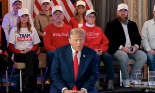 Ông Trump đang dẫn trước tất cả ứng viên khác của đảng Cộng hòa trong các cuộc thăm dò dư luận. (Ảnh: AP)