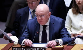 Đại sứ Nga tại Liên Hợp quốc Vasily Nebenzia. (Ảnh: Reuters)