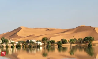 Hồ sa mạc khô hạn suốt 50 năm bỗng dưng đầy nước vì hiện tượng bất thường