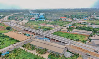 Đường vành đai 3 được Campuchia đổi tên thành Đại lộ Tập Cận Bình. (Ảnh: Khmer Times)