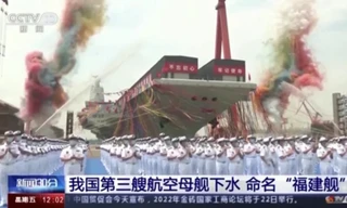 Trung Quốc công bố hình ảnh mới về tàu sân bay hiện đại nhất