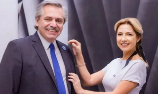 Cựu Tổng thống Alberto Fernández và bà Fabiola Yañez khi chưa ly hôn. (Ảnh: Caras)