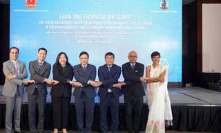  Hội thảo các vấn đề pháp lý, kỹ thuật về Ý kiến tư vấn của Tòa án Công lý quốc tế về biến đổi khí hậu diễn ra ở Hạ Long ngày 18/3. (Ảnh: Mofa) 