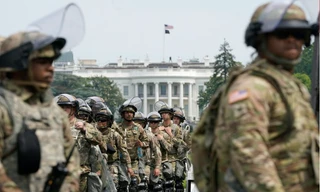 Các thành viên của Vệ binh quốc gia Mỹ. (Ảnh: Getty)