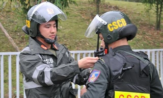 Khoảng 9h sáng nay, đoàn xe chở Ngoại trưởng Mỹ đã về tới Khách sạn Marriot, quận Nam Từ Liêm, Hà Nội