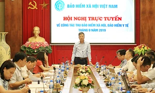 Phó Tổng Giám đốc BHXH Việt Nam Trần Đình Liệu phát biểu chỉ đạo hội nghị