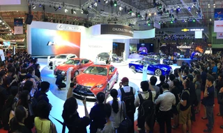 Ảnh đại diện: Một góc triển lãm ô tô Việt Nam 2017 