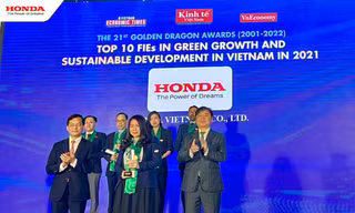 Honda Việt Nam vinh dự nhận giải thưởng Rồng Vàng lần thứ 17