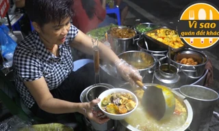 Quán bún riêu rau nhút bán hơn 300 khách mỗi đêm