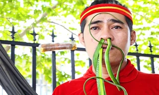 Người đàn ông gần 20 năm nuốt rắn và kiếm