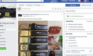 Quân phục, phụ kiện ngành công an bán trái phép tràn lan trên mạng