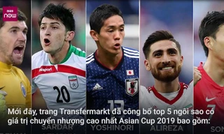 Top 5 cầu thủ có giá trị chuyển nhượng cao nhất Asian Cup 2019