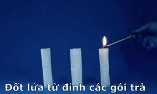 Làm thế nào để 'phóng tên lửa' từ túi trà?