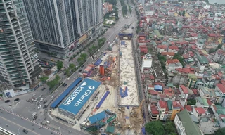 Đào ga ngầm đường sắt Nhổn - ga Hà Nội