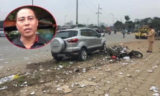 VIDEO:Tài xế taxi kể phút kinh hoàng xe điên tông loạt xe máy ở Hà Nội