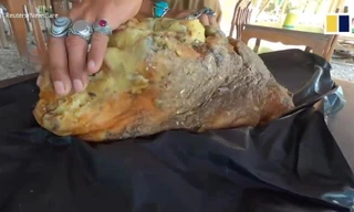 Vật thể bí ẩn trên bãi biển, nghi 'cục nôn' của cá voi trị giá 11,6 tỷ đồng